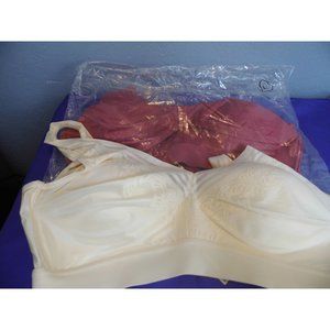 Rhonda Shear 2-pk Sculpt Cup Bra w/Flocked Jacquard Mesh Overlay 782-140 Size L